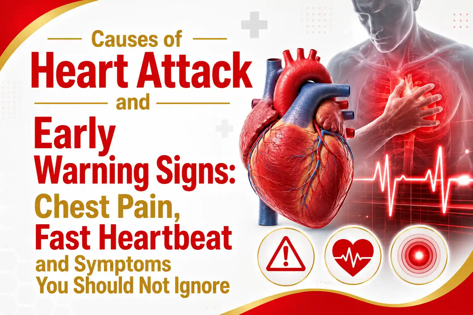 Causes of heart attack and early warning signs