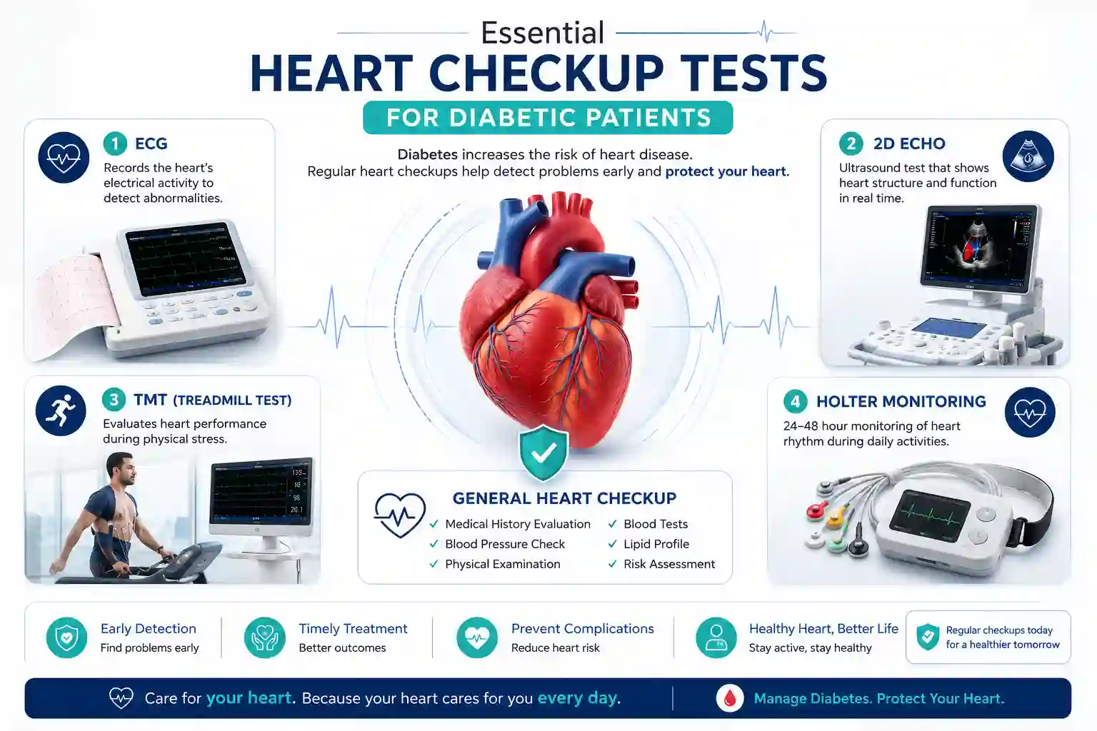heart checkup tests for diabetic patients in Hyderabad