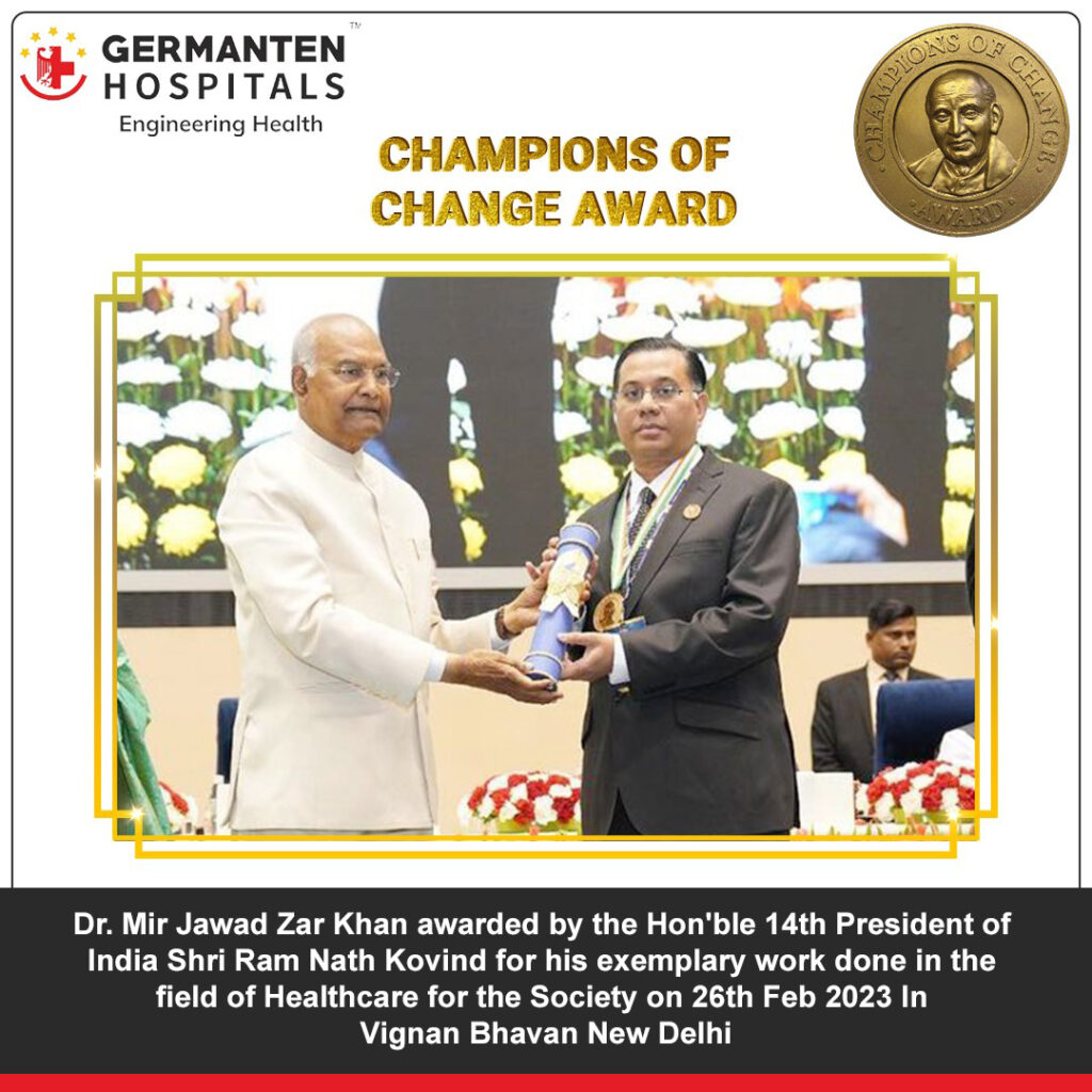 Dr mir jawad zar khan honored with champions of change award