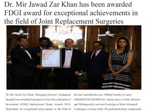 FDGI Award for Joint Replacement Surgeries